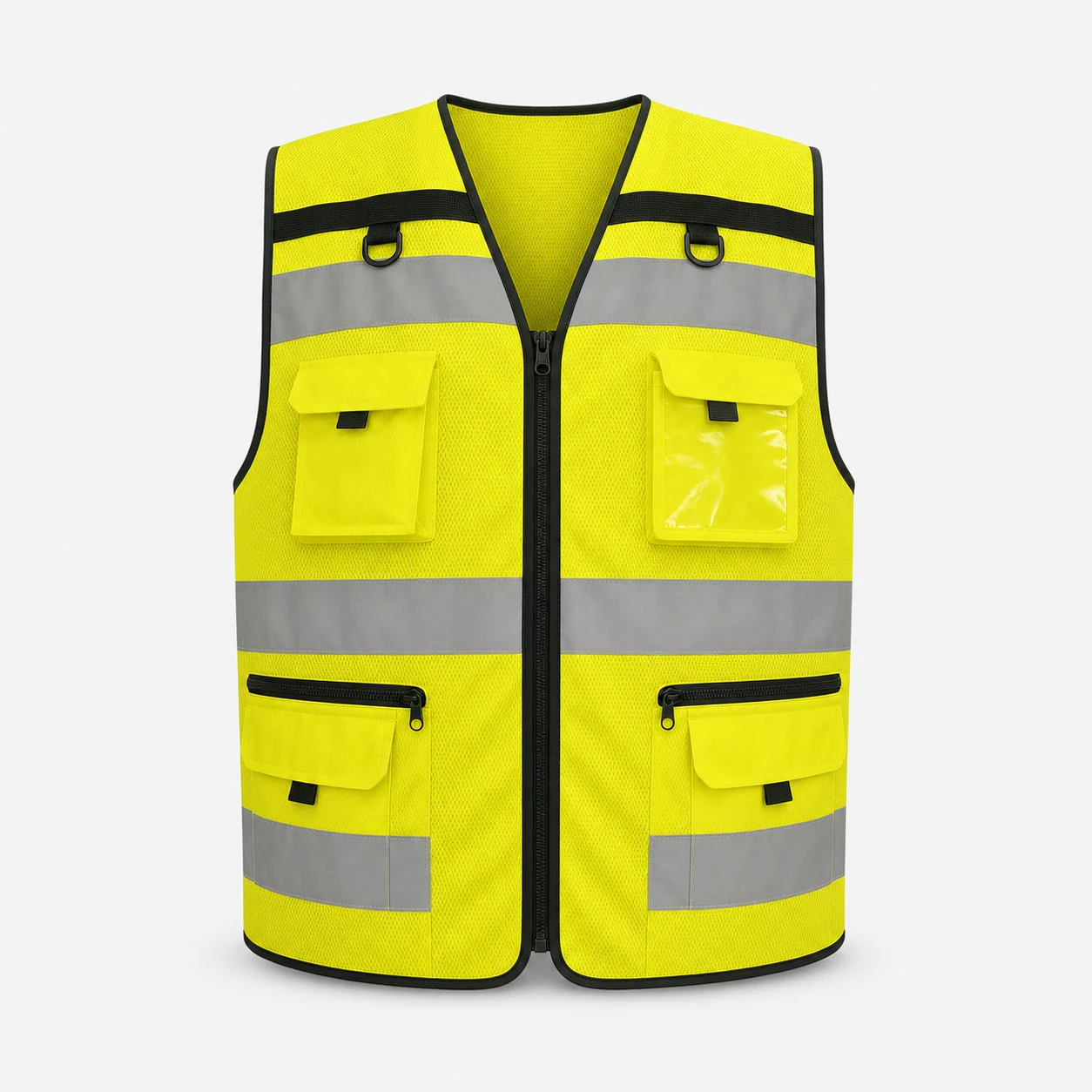 HVW108-MASH MULTI-POCKET MESH REFLECTIVE VEST