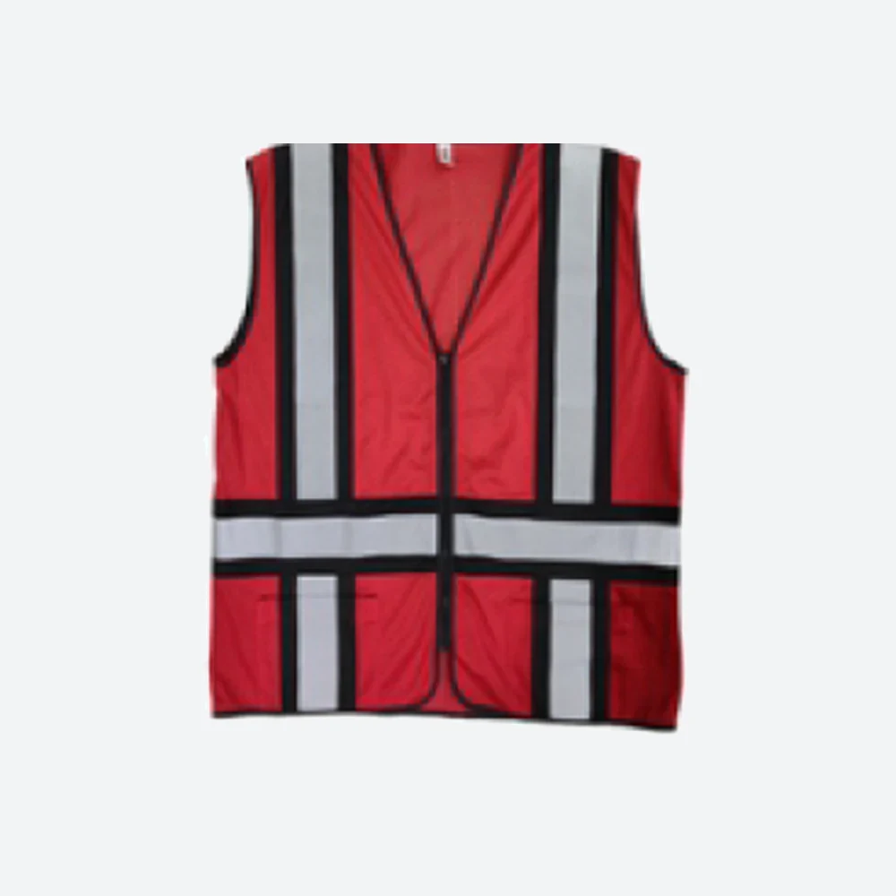 HVWN4 BLACK & RED MESH VEST