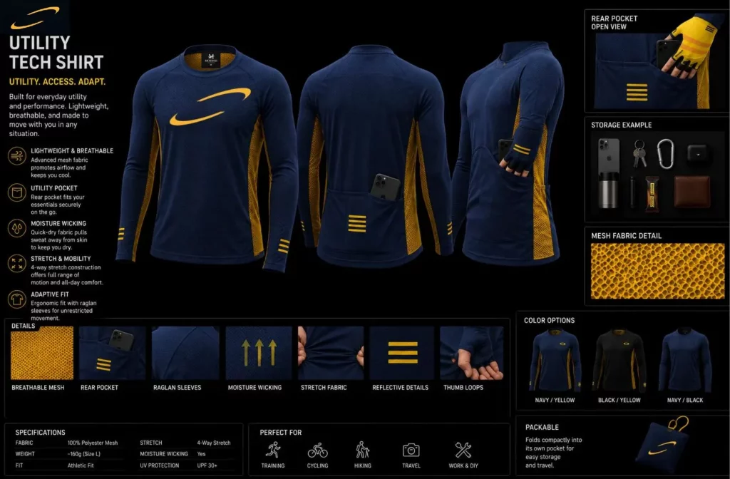 UTILITY TECH SHIRT product detail