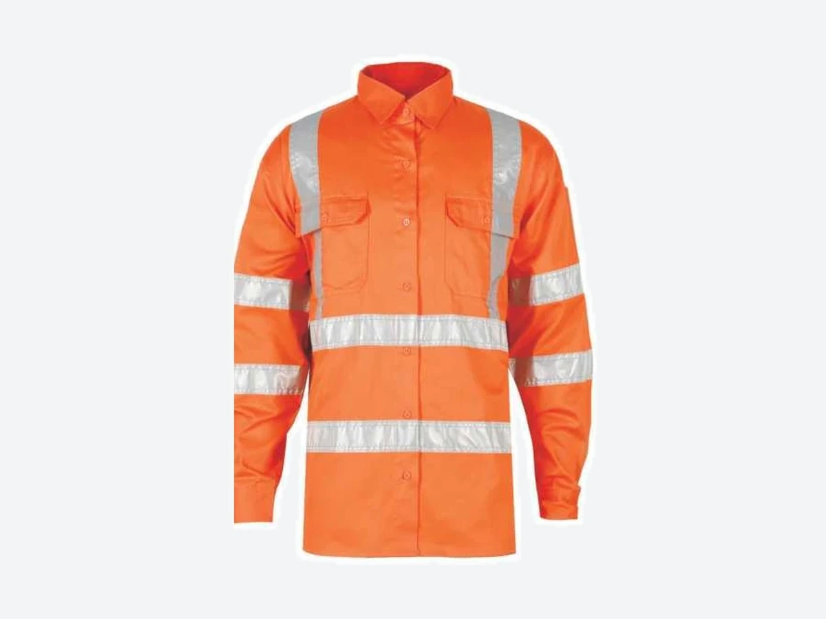 XK-021 HI-VISIBILITY CLOSED FRONT LONG SLEEVE SHIRT