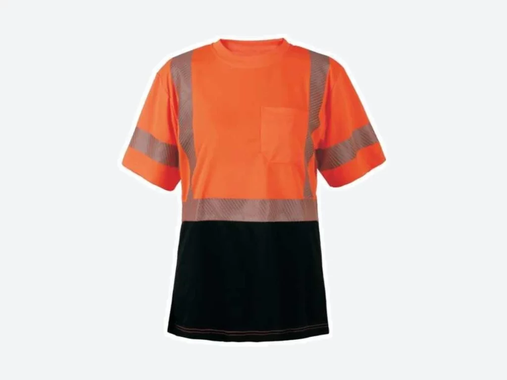 XK-023 HIGH VISIBILITY BIRDSEYE MESH CREW NECK SHIRT