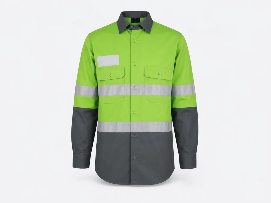 XK-026 APPLE GREEN WORK SHIRT