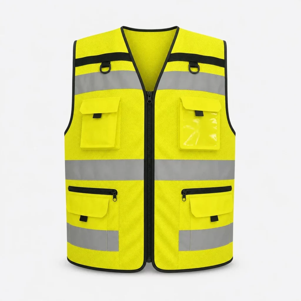 HVW108 MULTI-POCKET OXFORD REFLECTIVE VEST